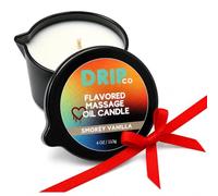 Massage Candle - Scented and Flavored for Couples, Soy Wax Relaxing Aromatherapy for Hot Pour Oil Therapy, TikTok Trend, Spa Essentials (Smokey Vanilla)