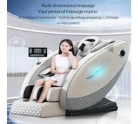 Massage Chair Full Body Massage Chair Rocking Chair With Heat Zero- Gravity Back Massagers For Pain Relief Extended Massage Rails Covered Kneading And Pushing Hands(Gold)