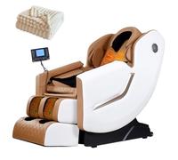 Massage Chair. Full Body shiatsu Heat Therapy Function Suitable for Home Office use(Bianco)