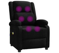 vidaXL Massage Chair Dark Grey Fabric