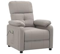 Massage Chair Swivel Single Sofa Wing Back Chair Reclining Chair Fabric vidaXL