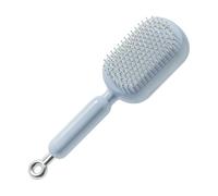 Massage Comb - Blue Retractable Cleaning Tool, Air Cushion For Detangling, Soft Scalp Massager, Portable Grooming Brush | Innovative Hygiene The Same Flexible Device
