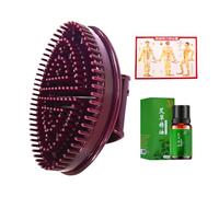Massage Comb - Massage Brush Body | Handheld Scalp Care with Point Map | Meridian Comb Muscle Relaxation Tool | Portable Muscle Massager for Home Travel Daily Hair Growth Men Women