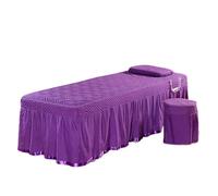 Massage Couch Cover 1pc Massage Bed Cover for Beauty Salon Table Skirt Skin-Friendly SPA with Hole(Color 17,Square60*180)