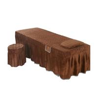 Massage Couch Cover 1pc Massage Bed Cover for Beauty Salon Table Skirt Skin-Friendly SPA with Hole(Color 22,Square70*185)