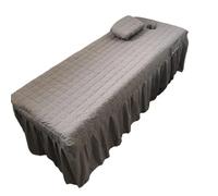 Massage Couch Cover 1pcs Massage Bed Cover Pillowcase for Beauty Salon Table Skirt Skin-Friendly SPA with Hole(Color 2,70X185cm)