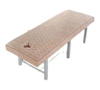 Massage Couch Cover Crystal Velvet Thick Beauty Salon Bed Sheet Simple Covers Spa Massage Table Cover for Hotel Bedspread(Khaki,70x190cm)