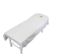Massage Couch Cover Microfiber Massage Comfort Table Set Beauty Salon SPA Bed Cover Sofa Home Soft Bedding(White)