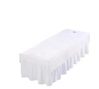 Massage Couch Cover Velvet Beauty Salon Bed Sheets SPA Massage Table Cover Bedspread Soft Sheet with/no Hole(White,120x200cm with Hole)