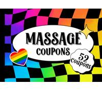 Massage Coupons: Coupon Book For Lesbians & Gay Couples | 52 Vouchers | Valentines Day, Anniversary Gift For LGBTQ Couple, Girlfriend, Boyfriend, Wife or Husband