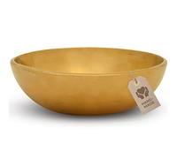 MASSAGE-EXPERT Tibetan Singing Bowl - Flat Head Bowl, Ø 10 cm, 300 grams, Vibrant High Tone for Effective Sound Massage and Sound Therapy for the Forehead