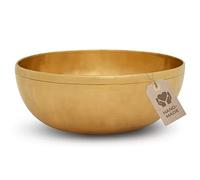 MASSAGE-EXPERT Tibetan Singing Bowl - Large Heart Bowl, Ø 22,5 cm, 1.275 grams, Pleasant Deep Tone for Effective Sound Massage and Sound Therapy for the Upper Body