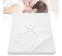 Massage Face Cradle Covers, 400Pcs Disposable Nose Slit Cloths for Massage Table, Super Comfy Non-Woven Cloth Massage Face Covers for Massage Table Massage Bench Headrests