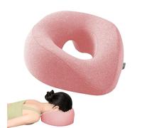 Massage Face Pillow - Memory Foam Removable Cover Head Support,Face Down Pillow for Sleeping,for Side Sleeper Ear Piercing After BBL Recovery Nap Desk Home Office Travel Camping
