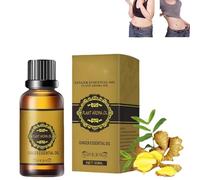 Massage Ginger Essential Oil,Body Slimming Essential Oil,Abdominal Detox Ginger Oil,Body Slimming Fat Burning Massage Liquid,Body Massage Ginger Essential Oil