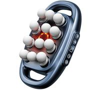Massage Gun 12 Head 30 Level 3 Mode Massager Gun with Red Light Digital LCD Quiet Timing Rechargeable Massager for Back, Leg, Waist, Foot & More