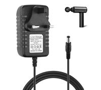 Massage Gun Charger 25.2V 1A Replacement Universal Power Adapter for Electric Muscle Massagers Chargers Cable with LED Indicator Wide Voltage Adaptability Charging Power Tool Hand Drill 4-6 Series