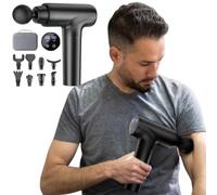 Massage Gun Deep Tissue -20 Speed Cordless Muscle Massager with 9 Heads, Quiet Hnadheld Back & Neck Massage Gun for Pain Relief, Gifts for Men & Women