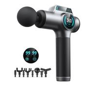 Massage Gun, Deep Tissue Back Massager with 8 Replacement Massage Heads, Impact Massage Gun for Athletes, for Pain Relief, Ultra-Quiet Electric Massager for Healing, Relaxation