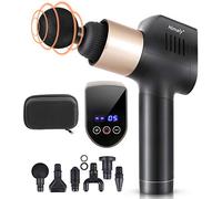 Massage Gun, Deep Tissue Massager Muscle Massage Gun with 30 Speeds 6 Heads, Powerful Percussion Massage Gun, Electric Handheld Massage Gun Deep Tissue for Body Neck Shoulder