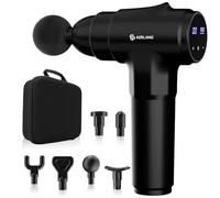 Massage Gun, Deep Tissue Muscle Percussion Massager for Athletes Pain Relief with 6 Massage Heads & 20 Speed Fathers Birthday Gifts from Daughter Portable Back Massager