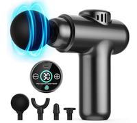 Massage Gun Deep Tissue, Muscle Percussion Massager Handheld 30 Speeds Muscle Gun with LCD Touch Screen for Home Office Workout Body Neck Shoulder Muscle Massage Relax Muscle Pain Relief