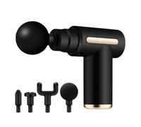 Massage Gun for Pain Relief- Back/Neck/Shoulder/Foot Relaxation-Deep Tissue Muscles Massager- Best Gift On Christmas for Men/Women/Him/her- 4-in-1 Detachable Heads - 6 Speeds (Black)