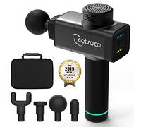 Massage Gun, Muscle Percussion Massager, 4 Massage Heads and 5 Speeds Silent Back Massager, A Christmas Gift for Your Family