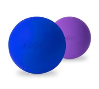Massage Lacrosse Balls for Myofascial Release,Yoga Deep Tissue Massage,Trigger Point Therapy and Foot Plantar Fasciitis,Muscle Soreness Massager Ball (2Pack,Deep Blue and Purple)