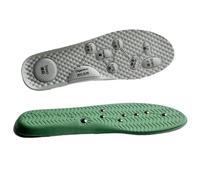 Massage Magnetic Therapy Sports Shock Absorption Soft Elastic Wormwood Deodorant Sweat Absorbent Breathable Insoles(Grey,45-46)