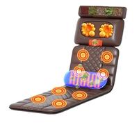 Massage Mattress Pad with 20 Neck Shiatsu Kneading Massage Heads,9 Modes 9 Levels,Full Body Heated Massage Mat for Neck and Back,Lumbar Calf Foot Massage Relaxation Heating Pad Aqiong