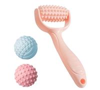 Massage Muscle Roller Stick & Ball Set 3 Pack- Deep Tissue Foot Body Massager with Trigger Point Therapy for Sore Myofascial Release Muscle Stress Relax Hand Arm Neck Feet Headache Blood Stimulation