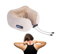 Massage Neck Cushion - Ergonomic Heating Pillow, Quiet Rechargeable Support, Three Level Comfort, Portable Relaxation Device, Sofa Office Use, Road Trip Support, Home Sitting Comfort Enhancing b