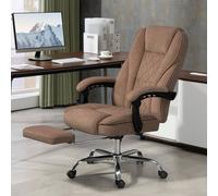 Massage Office Chair, Heated Reclining Desk Chair, Brown VINSETTO Brown One Size