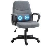 Massage Office Chair with 2-Point Vibration Height Adjustable Swivel Chair