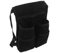 Massage Oil Bottle Waist Bag Two Pocket Black Cloth