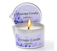 Massage Oil Candle Soy Wax, Low Temp Scented Aromatherapy, 65g Lavender