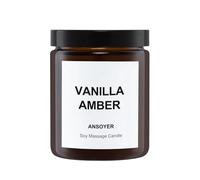 Massage Oil Candles, Massage Candles for Couples Gifts, Body Oil, Body Lotion, Edible Soy Wax + Hemp Seed Oil Based, Candle That Turns into Massage Oils for Date Night, Jars- 7 OZ (Thyme & White Tea)