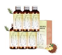 Massage Oil for Legs, Lymphatic Drainage Massage Oil, Promote Blood Circulation, Help Relax Relieve Leg Fatigue, Moisturizes Dry Skin, Reduce Leg Swelling Naturally for Women and Men (6pcs)