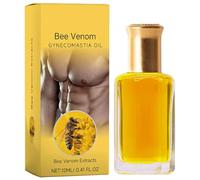 Massage Oil Muscle Relax, bienengift Gynecomastia Oil, Firming Moisturizing for Men, Strengthen Chest Muscles, Easy to Use and Absorb, Travel and Work Improve Skin Texture