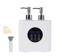 Massage Oil Warmer, Dual Bottle Electric Lotion Heater with Touch Screen Display, Adjustable Temperature 30-65°C, Professional Spa Oil & Cream Warmer