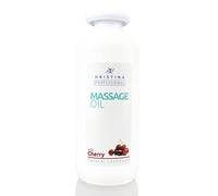 Massage Oil with Cherry Scent for Relaxing, Body Massage, Skin Care | Infused with Grape Seed, Sesame and Almond Oil | Sensual Massage Lotion moisturising | Massage Lotion for Massage Therapy, 500ml