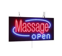 Massage Open Sign, TOPKING Signage, LED Neon Open, Store, Window, Shop, Business, Display, Grand Opening Gift