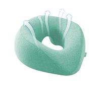 Massage Pillow Face Down Memory Foam Removable Cover Head Support | Massage Headrest for Bed Table for Side Sleeper Sleeping Ear Piercing Recovery Nap Desk Table Home Office Travel
