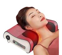 Massage Pillow - Portable Heated Massager With Rotating Nodes And Breathable Mesh Cover, Compact For Everyday Use | Stress Reduction Back Neck Comfort