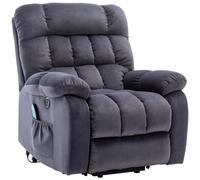 Massage Power Lift Recliner Chair Single Sofa with Heat & Vibration for Elderly