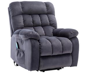 Massage Power Lift Recliner Chair Single Sofa with Heat & Vibration for Elderly