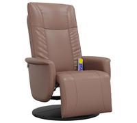 Massage Recliner Chair with Footrest Sofa Chair Armchair Faux Leather vidaXL
