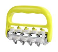 Massage Roller, 2025 Massage Fascia and Scar Tissue Massager, Self Massage Roller Hand Massage Rollers for Legs, Feet, Arms, Back (Yellow)