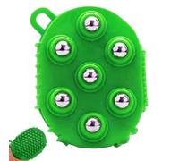 Massage Roller, 360° Rotatable Massage Ball Roller with 7 Rolling Metal Ball, Gua Sha Fascia Muscle Release, for Face, Neck, Back, Abdomen, Legs & Full Body, Green..